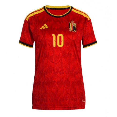 Belgien Leandro Trossard #10 Replika Hemmatröja Damer VM 2026 Kortärmad